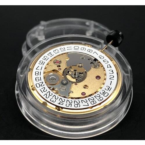 Swiss Made ETA 2824-2 Golden Automatic Movement 25 Jewels Datewheel Self-winding Mechanical Movement 2824 Original Watch Parts