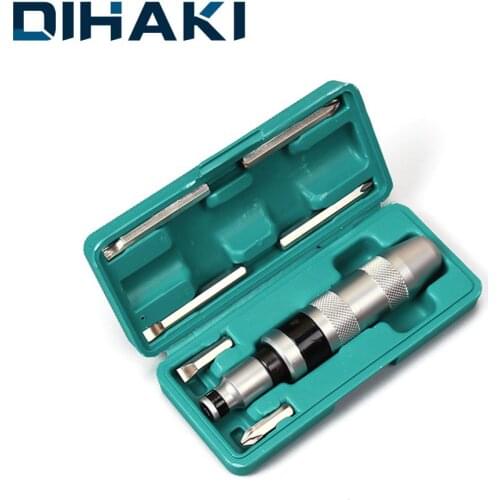 7Pcs Impact Screwdriver Set For Loosening Frozen Bolts Stubborn Fasteners With Non-Slip Handle Hand Multitools Slotted Phillips