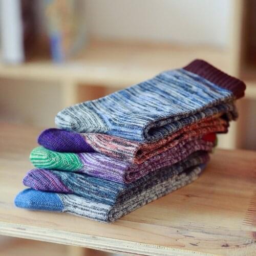 Fashion Colorful Socks Men Hit Color Stripes big dot Jacquard filled optic combed Cotton Male Sock business sock 5 pairs/Lot