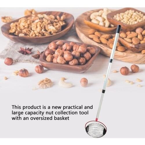 New Walnuts Chestnuts Harvester Roller Nut Collector Retractable Aluminum Alloy Ball Garden Fruit Picker Family Orchards Tool