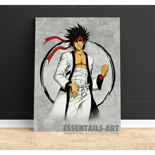 Sagara Sanosuke Rurouni Kenshin Poster Canvas Wall Art Painting Decor Pictures Bedroom Study Living Room Home Decoration Prints