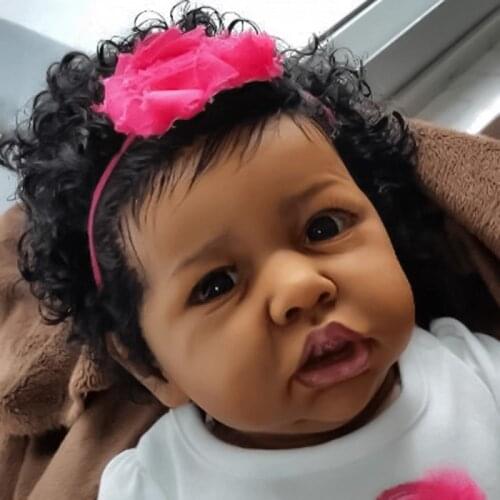 22'' Little Dallas Reborn Baby Doll Handmade Realistic Baby Doll Simulation Doll Soft Touch Reborns Toddlers Kid Gifts Playmate