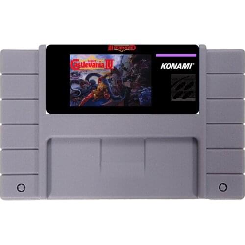 Super Castlevania IV 16 bit NTSC Big Gray Game Card For USA Version Game Player