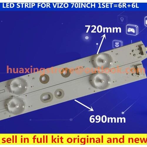 60pcs LED Backlight Strip for 10260150231 10260152231 E465853 VIZIO E70-E3 SE70 UHD V1_00