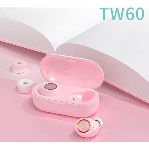 TW60 Portable Mini Bluetooth 5.0 HiFi In-Ear Wireless Earphones Sports Earbuds for IOS Android