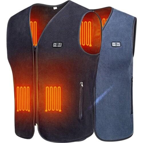 Intelligent Double Control Self-heating Clothing USB Heated Vest Electric Heating Jacket Body Warmer Heating Pad For Men Women