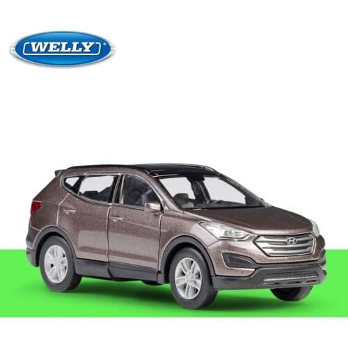 Welly 1:36 Diecast Santafe SUV Sport Car High Simulation Vehicle Alloy Metal Model Car