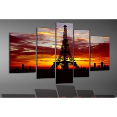 Paris Eiffel Tower DIY diamond embroidery full square round diamond painting cross stitch 5D mosaic wall decor 5pcs