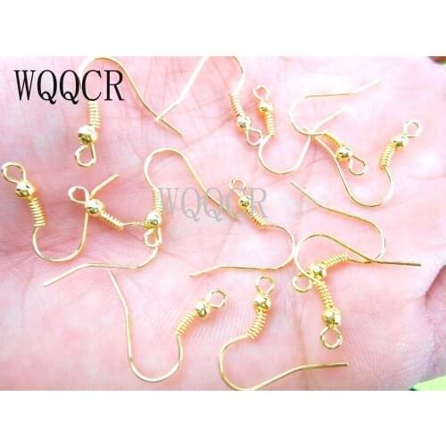 100PCS Lot Making Jewelry Findings Gold Plated Hook DIY Jewelry Design Ear Wire