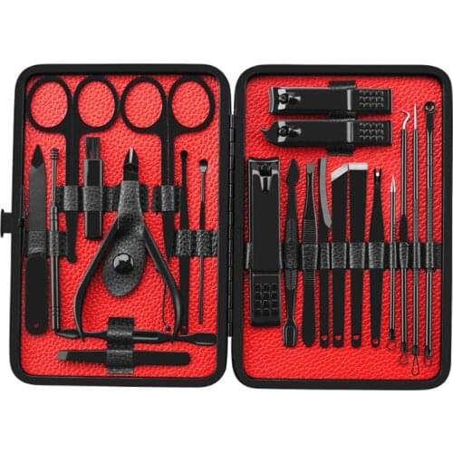 15Pcs/23 Pcs Professional Manicure Nail Clipper Set Household Stainless Steel Eagle Hook Portable Manicure Nail Clipper Tool Set