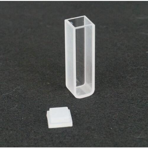 2pcs 3.5ml 10mm Path Length JGS1 Quartz Cuvette Cell With Lid For Spectrophotometers Acid Alkali Resist
