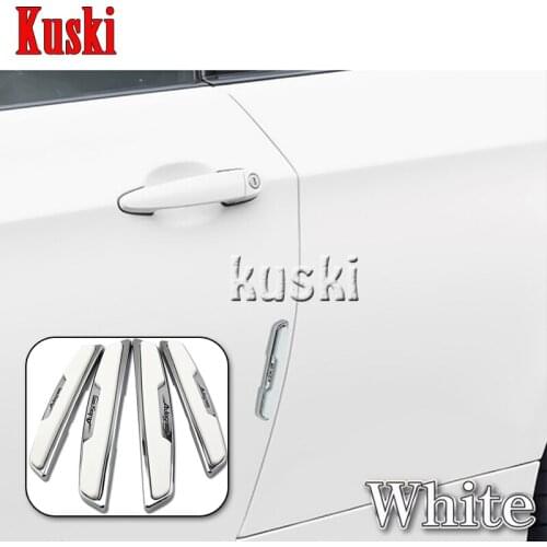 4Pcs Car Door Protector Sticker Styling For Volkswagen VW Polo Passat B5 B6 CC Golf 4 5 6 7 Touran T5 Tiguan Bora Scirocco