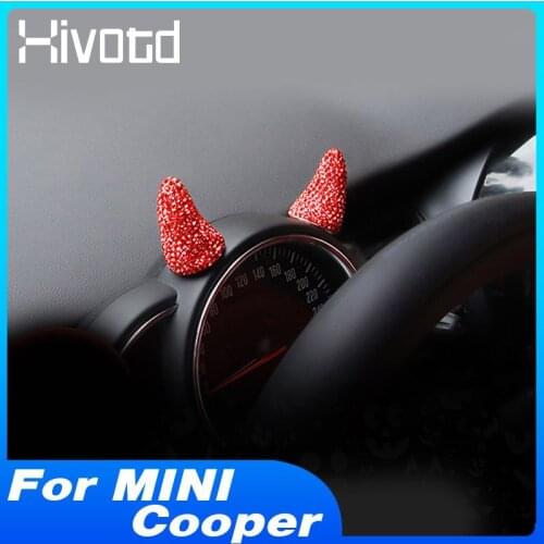 For BMW MINI Cooper Accessories R56 R53 R61 R60 F56 F55 F54 F60 JCW Car Air Vent Cover Stickers Interior Decoration Cute Parts
