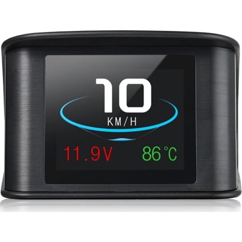 P10 Head Up Display Trip On-board Computer Car Digital OBD2 Mileage OBD Driving Computer Display Speedometer Temperature Gauge