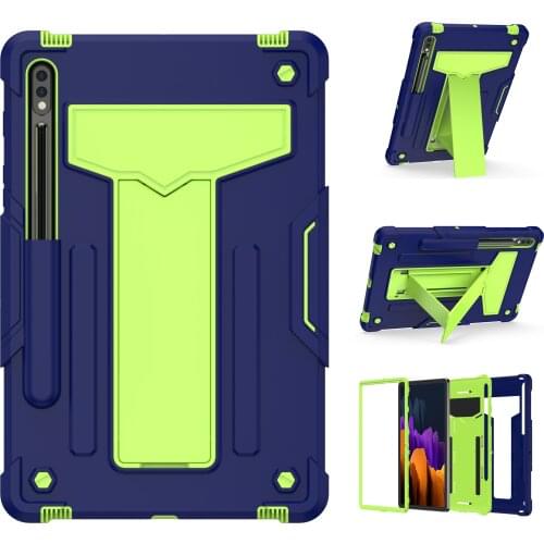 Armor Case For Samsung Galaxy Tab S7 11" T870 T875 T876 Heavy Duty TPU + PC Stand Drop-Resistance Shell Hard Cover