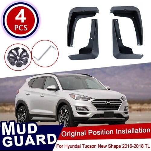 For Hyundai Tucson 3 TL 2016 2017 2018 2019 Car Mudflaps Mud Flaps Flap Splash Guards Mudguards Car Auto Fender Front Rear