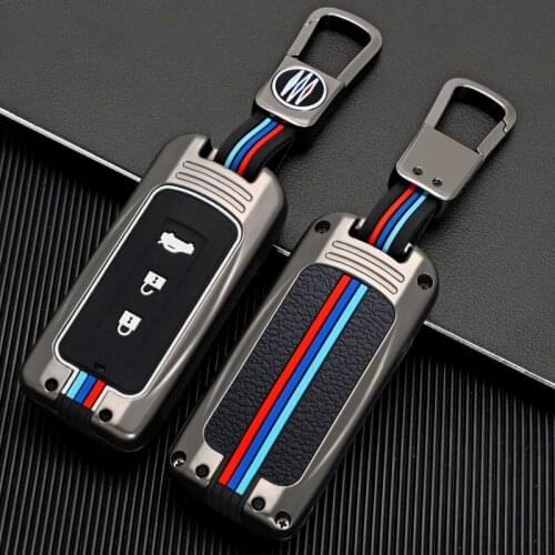 Zinc Alloy+Silicone Car Smart Key Case Cover For Mitsubishi Outlander Lancer 10 Pajero Sport EX ASX Colt Grandis L200
