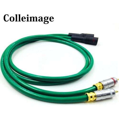 Colleimage 2328 Hifi RCA to XLR Cable High Quality 6N Silver Plated 2RCA Male to 2XLR Male Cable audio Interconnector cable