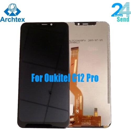 For Original Oukitel C12 Pro LCD Display + Touch Screen Digitizer Assembly Tools FHD 6.18 inch For Oukitel C12 Pro phone lcd