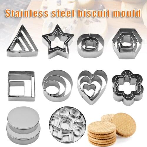 Baking Mould Cookie Cutter Biscuit Press Stamp Embosser Sugar Pasty Cake DIY Shape for Chocolate Biscuits Cookie Cake Waffle