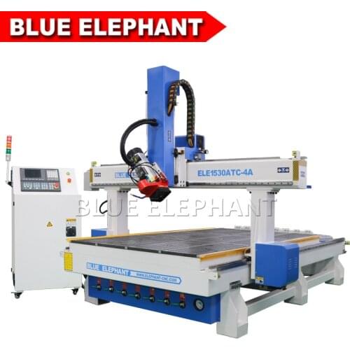 Hot sale 1530 atc 4 axis cnc router machine cnc router automatic tool changer for MDF and plywood acrylic