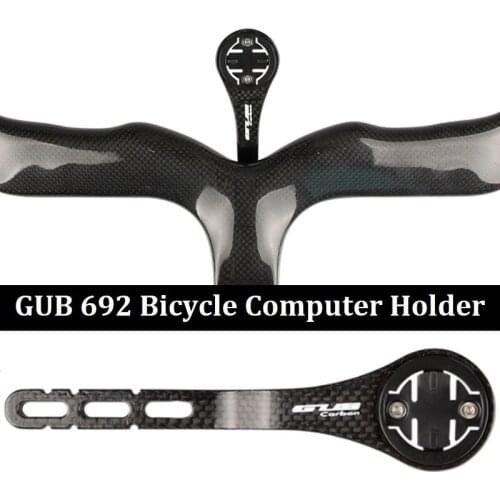 GUB 692 Carbon Fiber Mountain Bicycle Road Bike Cycling MTB Computer Stopwatch Speedometer Mount Holder For Garmin Cateye Bryton