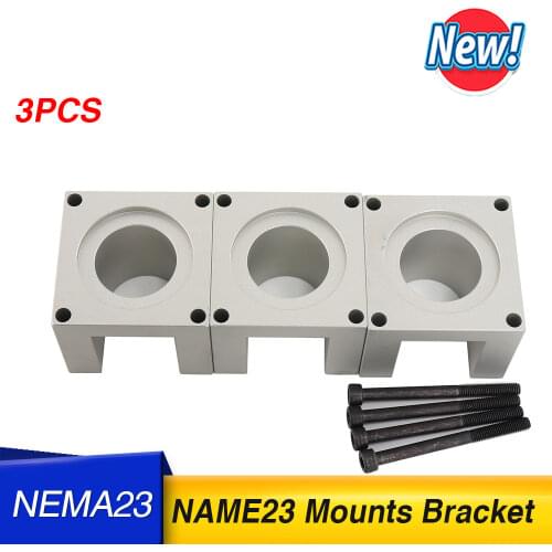 Free Shipping 3pcs/lot 23 Stepper Motor Accessories Mounts Bracket Support Shelf Nema23 Stepping Mounting