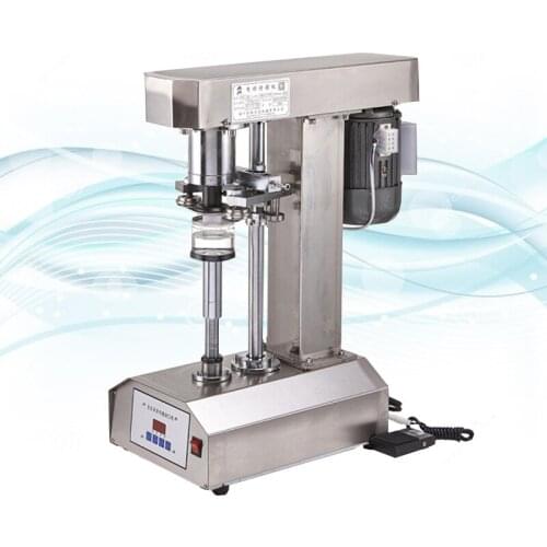 Best Selling stainless steel selling beverage can seamer automatic tin can seaming machine wholesale price 370W