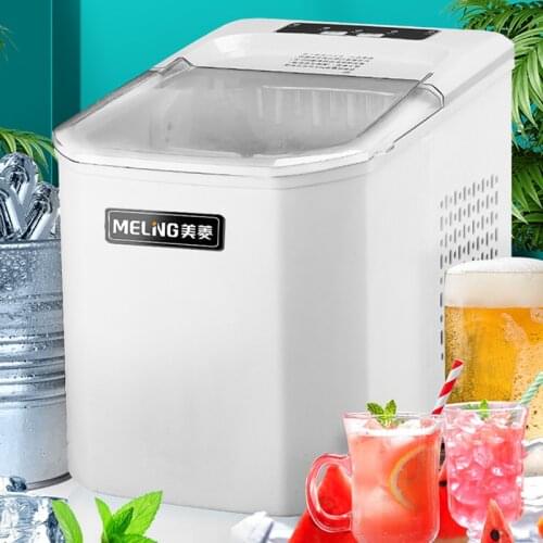 JRM0510 Meiling Ice Machine Household Commercial Milk Tea Shop 10kg Desktop Intelligent Automatic Mini Ice Cube Maker GSN-Z7