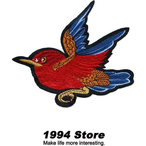 Cute Bird Embroidery Patch DIY Decorative Clothes Badges Animal Cartoon Sewing Stickers Supplies Fashion Patches For Handbags