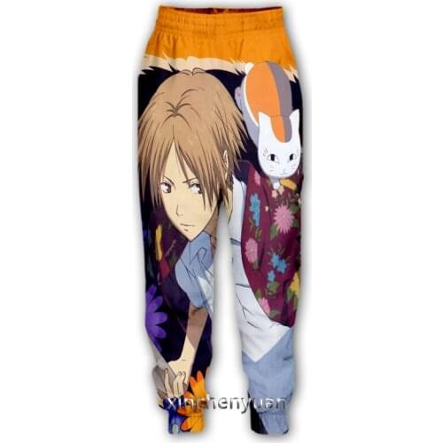 Xinchenyuan New Men/Women Anime Natsumes Book of Friends 3D Printed Casual Pants Fashion Streetwear Sporting Long Trousers F65