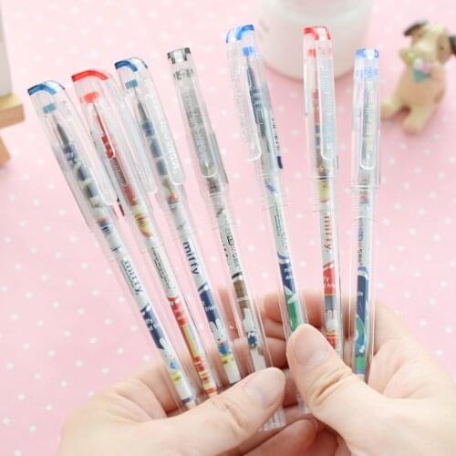 New Creative Gel Pen 0.38mm Black/Blue Ink Superior Quality Gel ink Pens Very Good Writing office & school Pen supplies