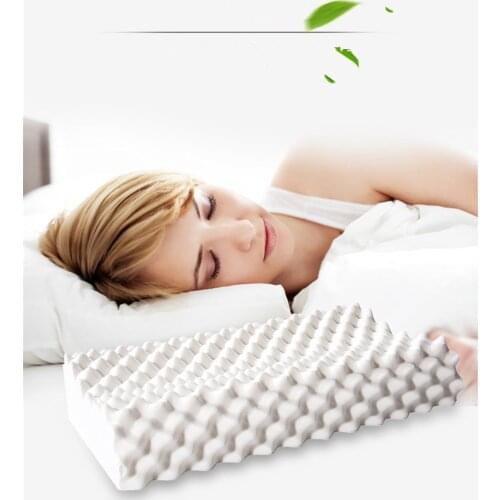 60x40 Thailand Pure Natural Latex Pillow for home Remedial Neck Protect Vertebrae Health Care Orthopedic Pillow Slow Rebound
