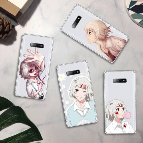 Anime JUUZOU SUZUYA Tokyo Ghouls Phone Case Transparent For Samsung Galaxy A71 A21s S8 S9 S10 plus note 20 ultra