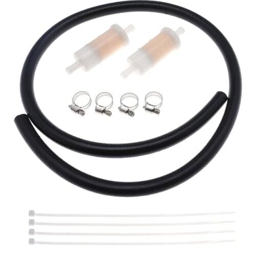 816296Q2 Fuel Filter Replacement for Marine and Mercury Outboard 5/16 Inches 20 Micron W/ Fuel Line Replaces 879885Q 35-816296-4