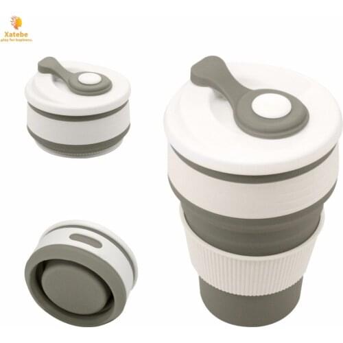Outdoor Coffee Mugs Travel Collapsible Silicone Cup Folding Water Cups Food Grade Drinkware Mug Tea Coffee Cups