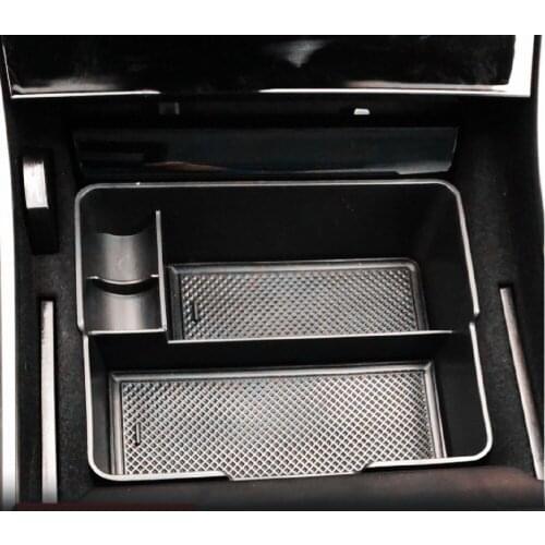 Car Armrest Box Storage Center Console Organizer Containers Holder Box For Tesla Model 3 2017-2019