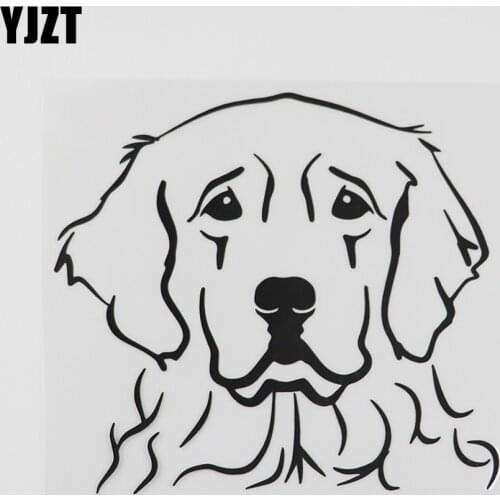 YJZT 14.4CMX13.4CM Cute Dog Animal Pets Decal Vinyl Car Sticker Black/Silver 8A-0580
