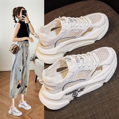Women Closed Toe Casual Sandals Summer New Clunky Sneakers Lace-up Platform Sports Style Sandal Shoe Zapatos De Mujer 2021