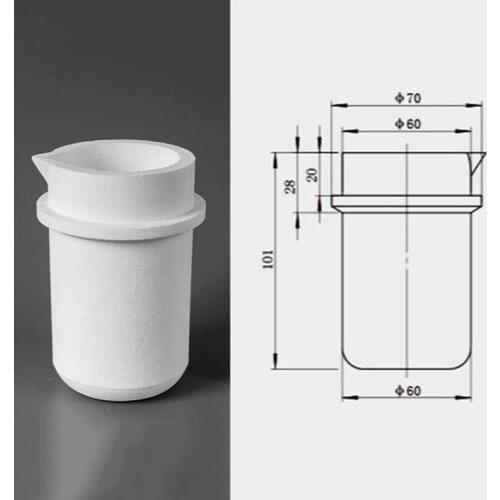 1kg Quartz Crucible Heat Resistant High Purity White Ceramic Graphite Melting Shield for Gold and Silver Metal Smelting Tools