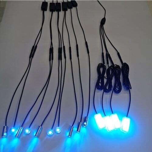 14pcs Wireless NO Threading Threading Thread-free Ambient Light APP Control 8 Meter Soft Reset Optic Fiber Band Decorative Light