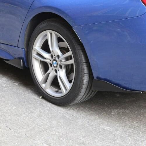 2x Car Rear Bumper Lip Splitter Diffuser Chin Spoiler Canard Deflector Black