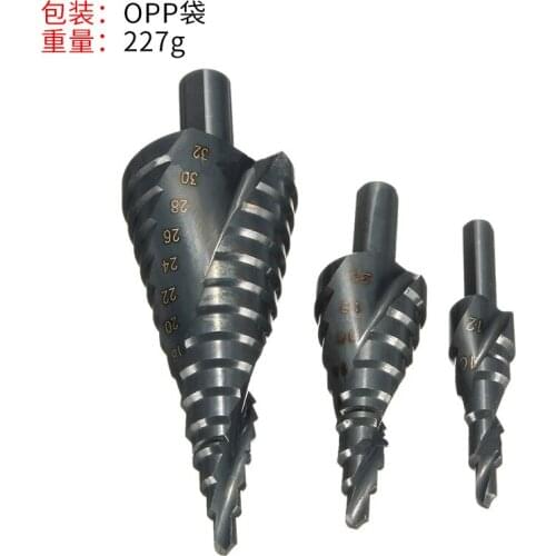4-32mm high speed steel spiral flute nitriding step drill/step drill/multi-function export drill bit/high speed steel