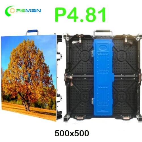 500x500mm 500*1000mm panel p4.81 video wall outdoor indoor rental led display 6X4,3X2