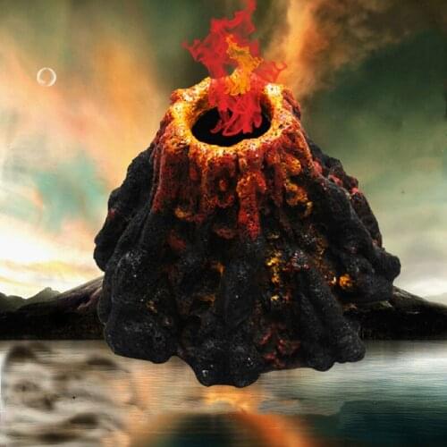 Fish tank volcano shape and bubble stone oxygen pump fish tank decoration fish accessories decoration