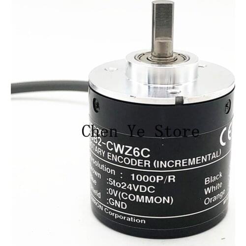 Free Shipping1PCS 100% NEW E6B2-CWZ6C Rotary Encoder E6B2CWZ6C 1024P/R 1200P/R 1800P/R 2000P/R 2500P/R 5-24V E6B2