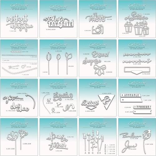 CH 2021 New Arrival Letter and Photo Metal cutting dies stencil Greeting Card Decoration DIY Scrapbooking Scrapbook Paper Photo