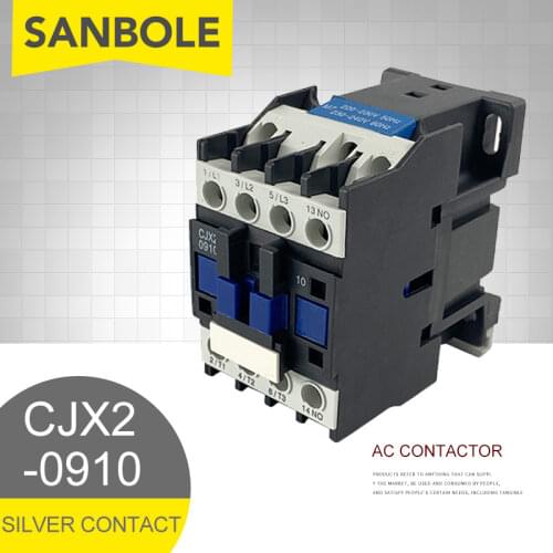 Contactor CJX2-0910 9A 50Hz switches AC contactor Motor Control 12V 24V 36V 110V 220V 380V