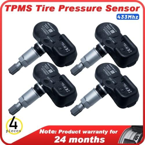 4pcs TPMS Tire Pressure Monitor Sensor 42607-48020 For Lexus RX450h LX570 RX450hL Toyota Land Cruiser VX-R VX Base VXR 433Mhz