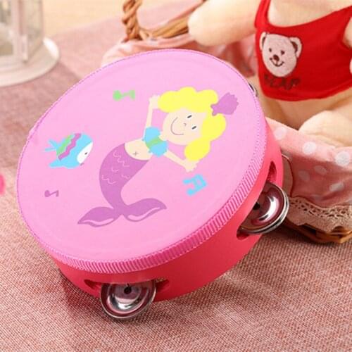 Children Kids Music Toys Educational Cartoon Mini Musical Beat Instrument Hand Drum Baby Toys